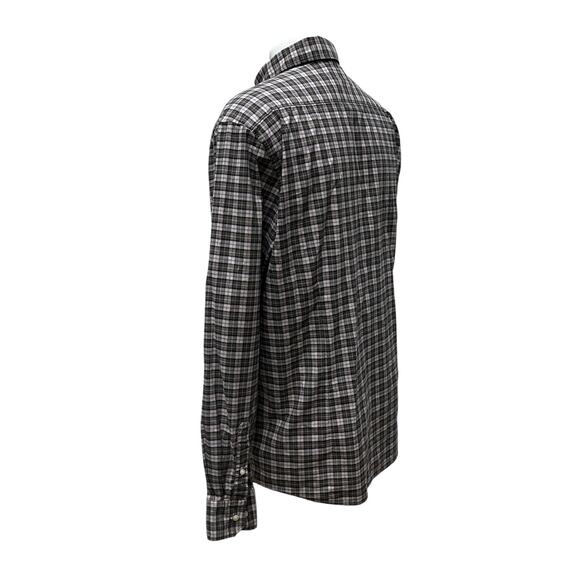 Barbour Lomond Tartan Shirt Sz XL Tan Brown Tailored Fit Button Up Collar Casual - Picture 3 of 10